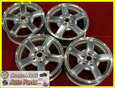  CHEVY IMPALA MONTE CARLO 16 MACHINED SILVER TAKE OFF WHEELS OEM 5164