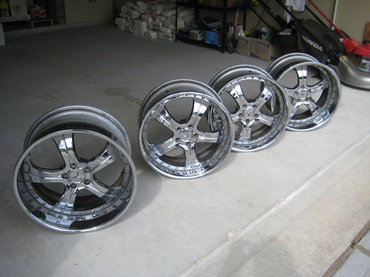 Mercedes SL500 Rims Chrome 20 inch Set of 4