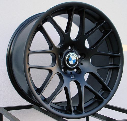 19 M3 CSL Wheels Rims Matte Black Fit BMW E90 3 Series 325 328 330 335