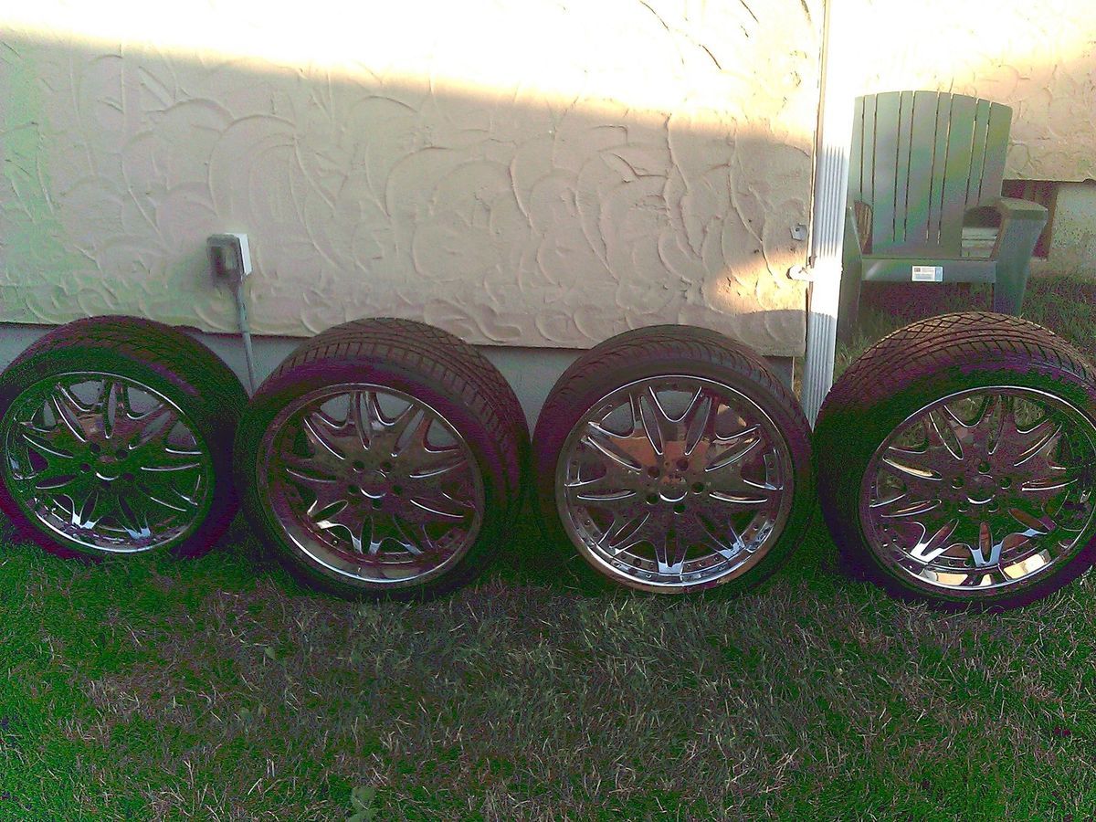 20 Chrome Zenetti Rims with Tires