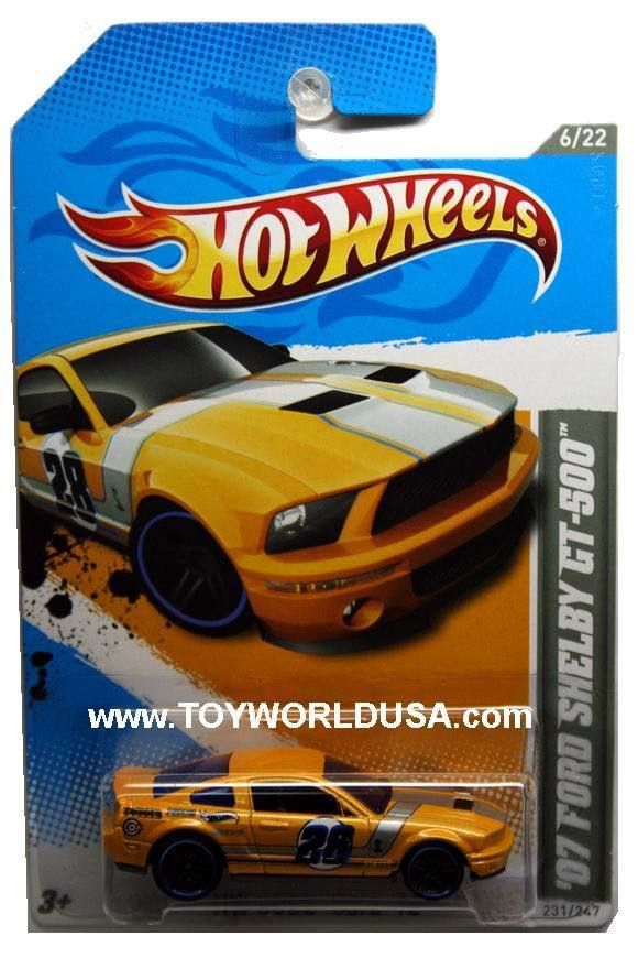 2012 Hot Wheels HW Code Cars 231 07 Ford Shelby GT 500