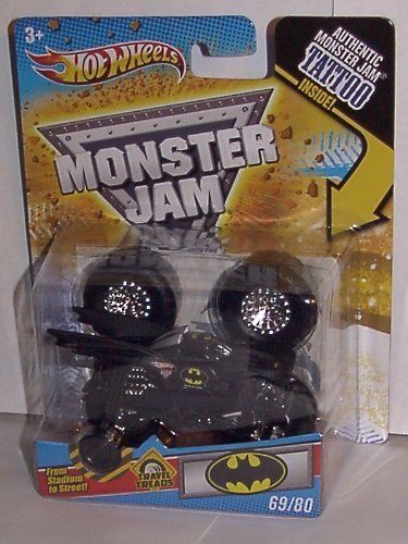 Hot Wheels 1 64 Scale Batman Travel Treads Tattoo Monster Jam Truck 69