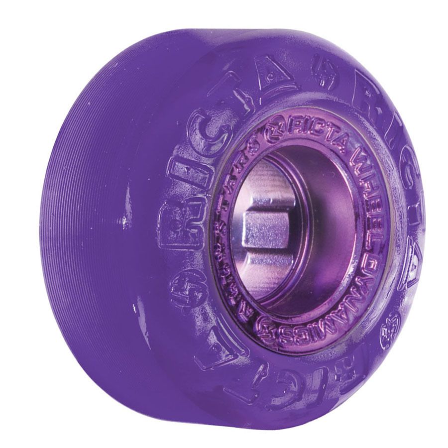  51mm Crystal Chrome Core 81b Wheels Transparent Purple Skateboard