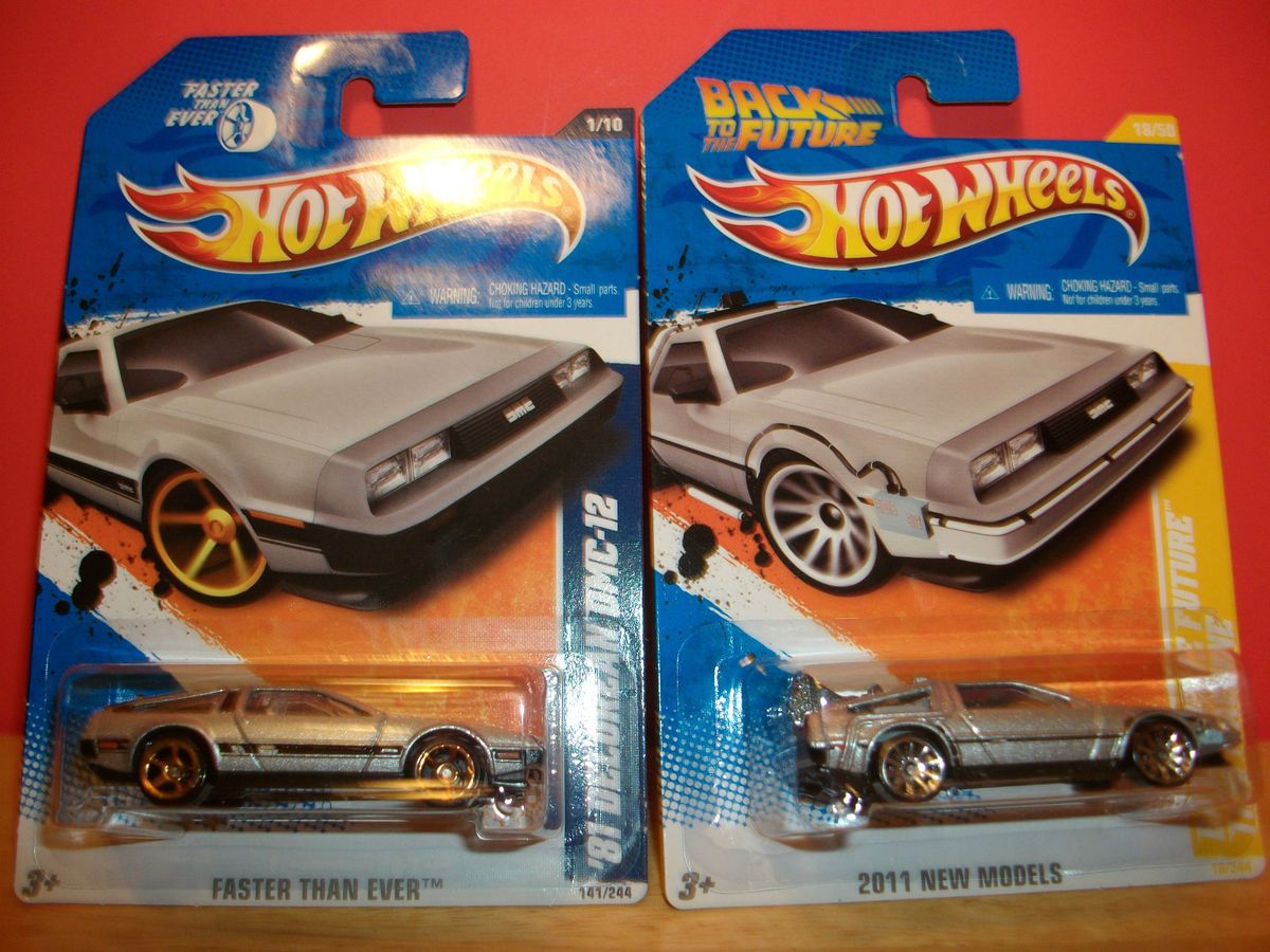 Hot Wheels 81 DeLorean DMC 12 Back to The Future Time Machine New