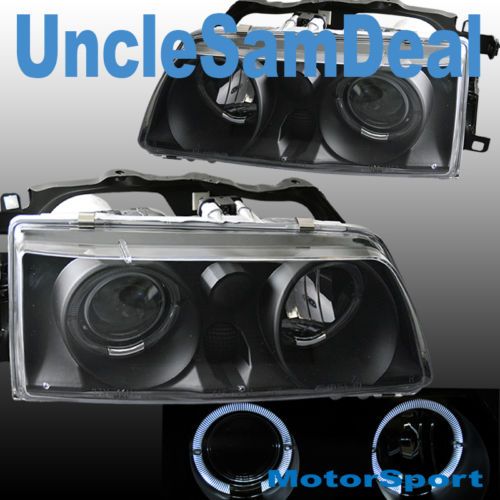 90 91 HONDA CIVIC CRX DUAL HALO RIMS CLEAR PROJECTOR HEADLIGHTS JDM