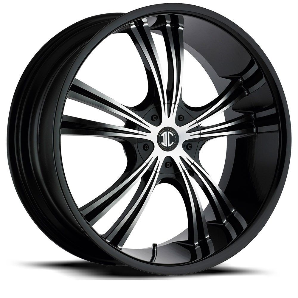 16 inch 2CRAVE NO2 Black Wheels Rims 5x110 Catera Cobalt SS HHR Malibu