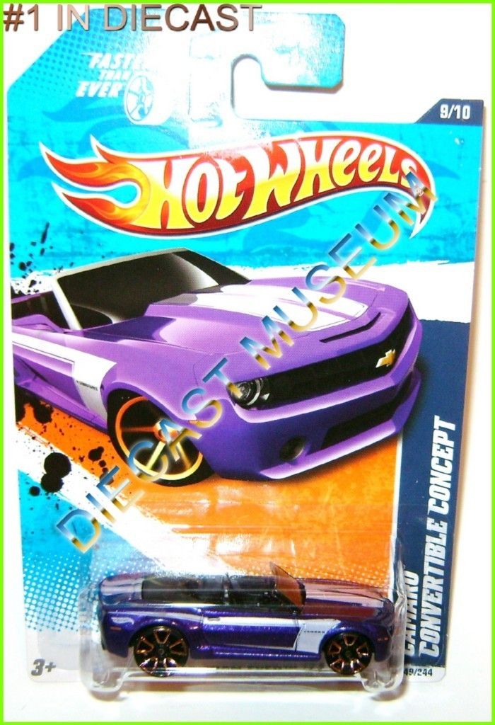 12 Chevy Camaro Convertible Purple Hot Wheels HW Diecast 2011