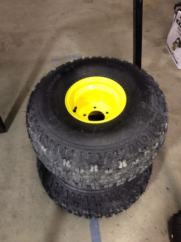 New Pair of John Deere Gator Rear Tires and Wheels 25x12x9