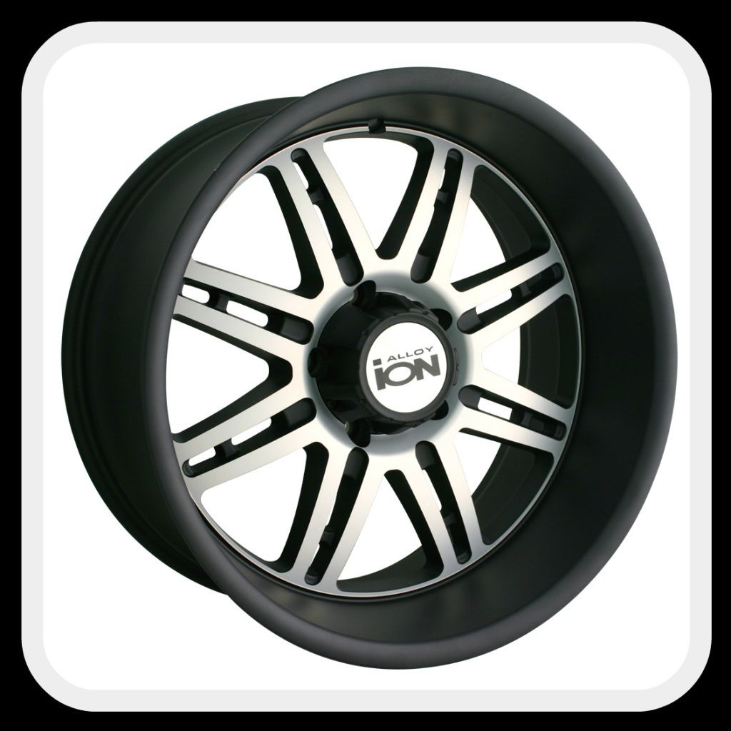 ION Alloys style 183 Wheels Rims 20x10, 6x135mm Matte Black w/ machine