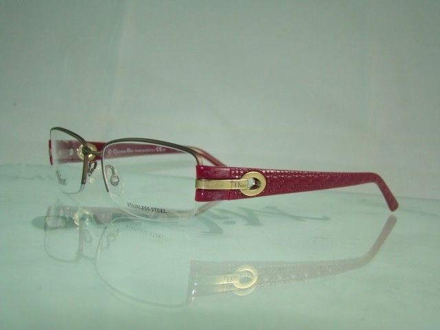 DIOR CD 3751 SRE VIOLET HALF RIM SPECTACLES EYEGLASSES FRAMES SIZE 52