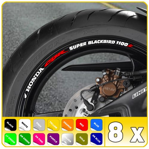 CBR Blackbird 1100 XX Wheel Rim Stickers Decals 1100XX B