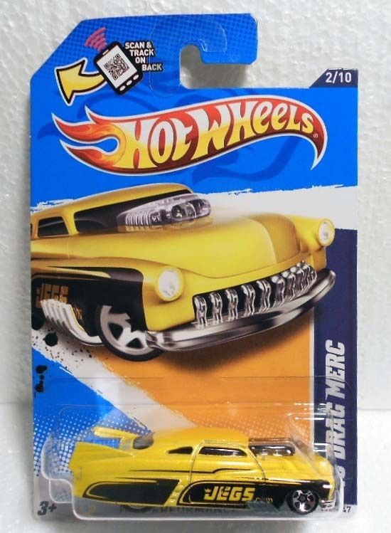 Hot Wheels 2012 142 HW Perormance 49 Drag Merc Yellow w 5sps Mint on