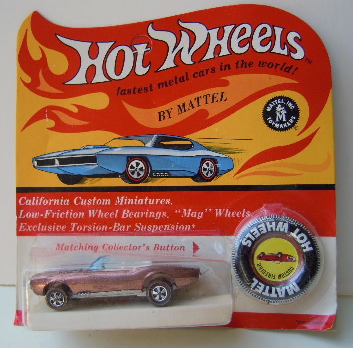 1967 Hot Wheels Custom Firebird Redline Blister Unpunched