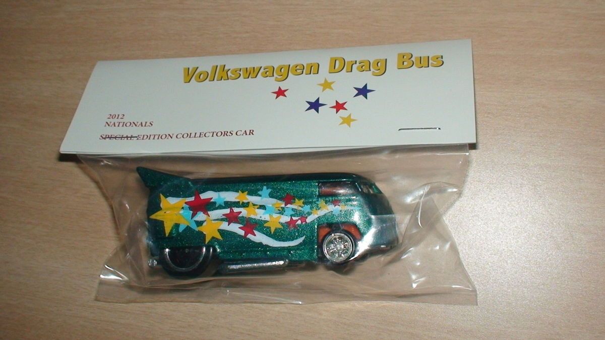 Hot Wheels 12th Nationals Convention   Volkswagen Drag Bus   green