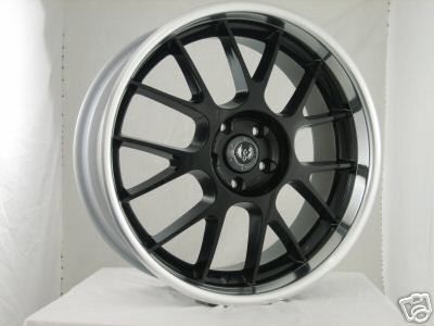 St 7 19 Rims Hyper Mesh Blk BMW Staggered Deep Lip