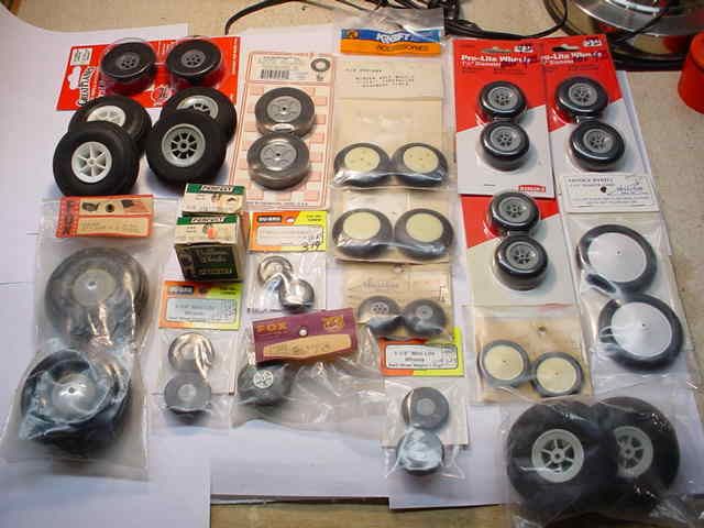 RC Control Line Airplane Wheels Lot Some Vintage