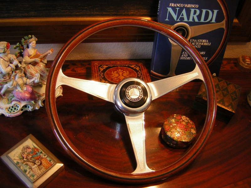 Mercedes 190SL Nardi Wood Steering Wheel New Flawless