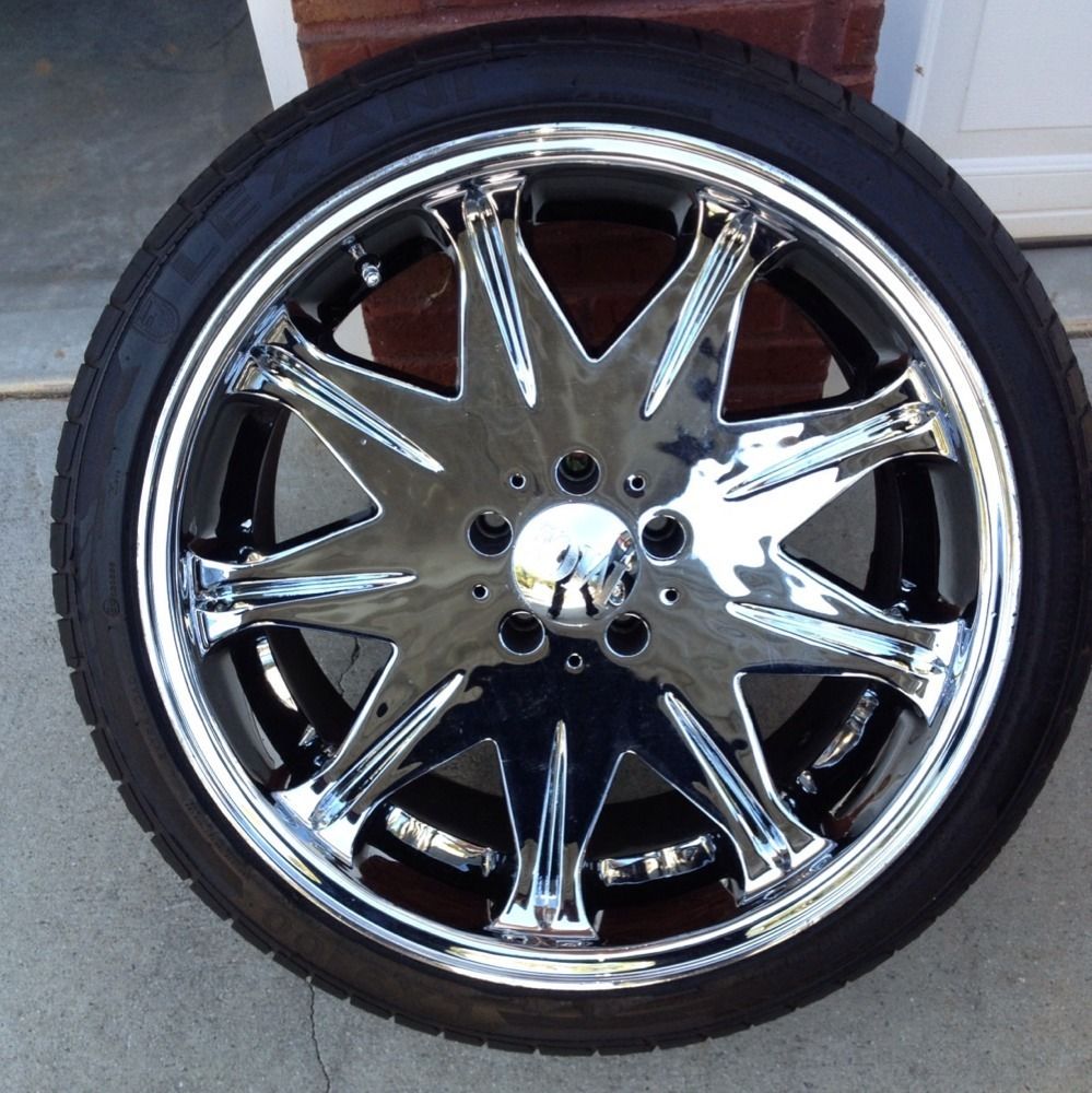 20 inch Tires and Rims A Total of 5 Rims and 5 Tires