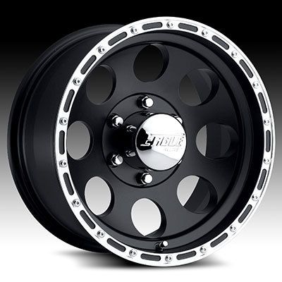 16 x10 Eagle 185 1852 Black Wheels Rims 5 6 8 Lug