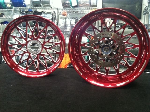 GSXR1000 2005 2008 Suzuki Chrome 240mm Bandit Wheels